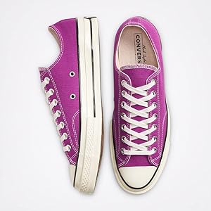 CONVERSE CT70 cactus flower パープル 27cm Amazon.com | Converse Unisex Chuck 70 Ox Cactus Flower/Black